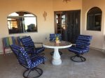 El Dorado Ranch casa Zur Heide - back patio table with chairs